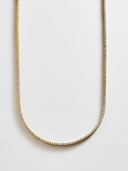 Billie Gold Tennis Necklace - Gold Plated Brass