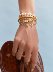 Rowan Semi-Precious Custom Layered Bracelet - Positano