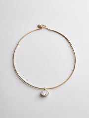 Lexi Crystal Collar Necklace - Gold