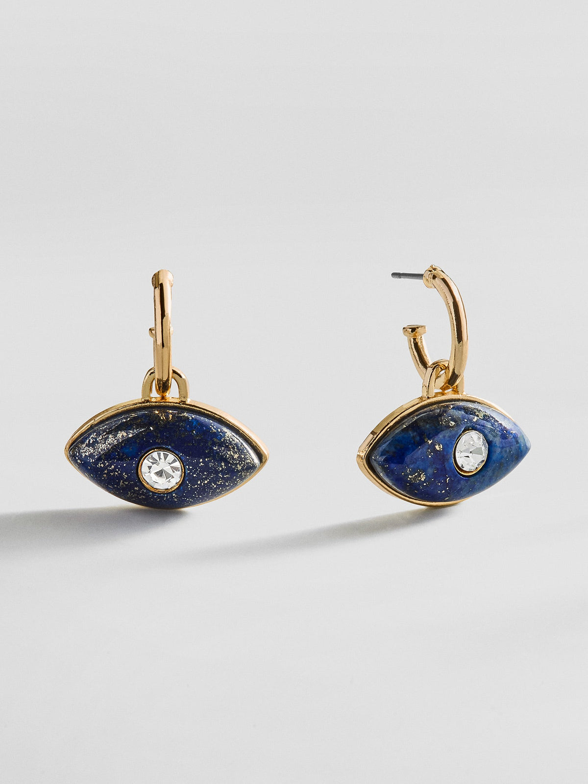 Semi-Precious Evil Eye Earrings - Gold/Blue
