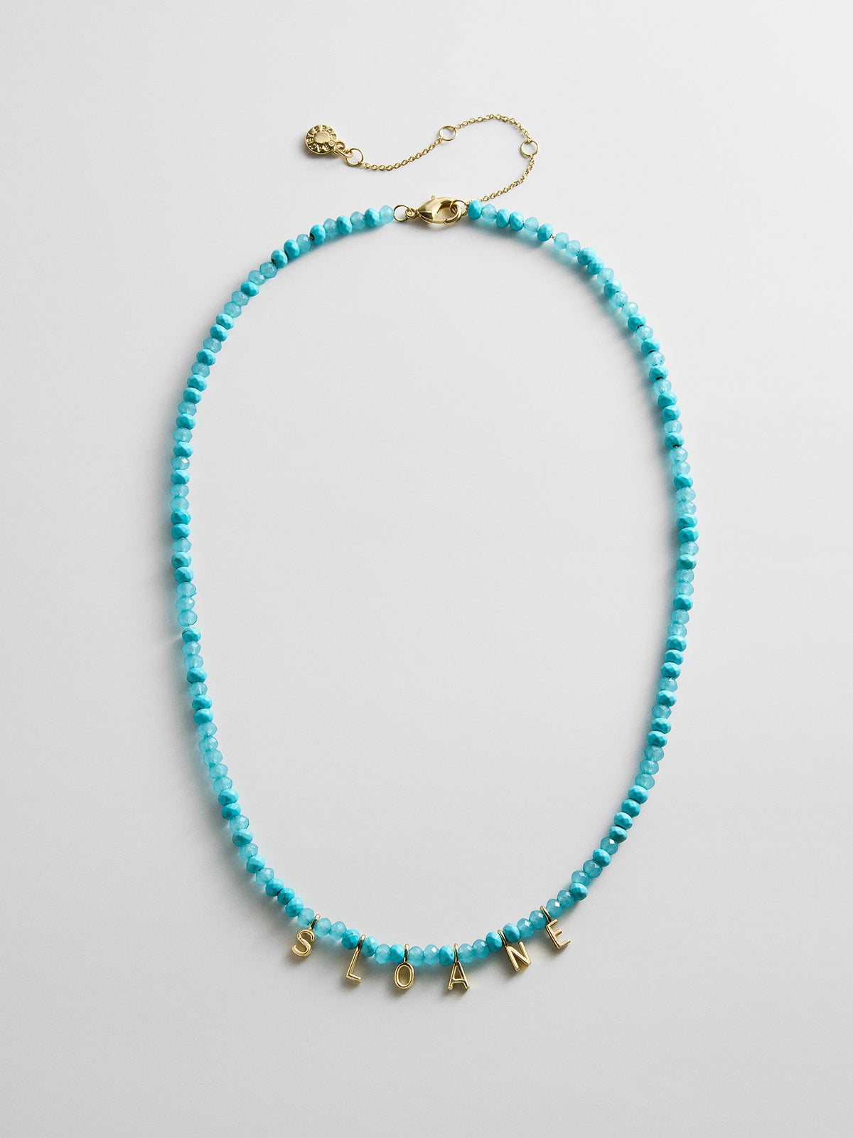 Mini Semi-Precious Custom Necklace - Turquoise