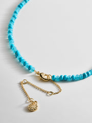 Mini Semi-Precious Custom Necklace - Turquoise