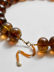 Joan Semi-Precious Necklace - Smoky Quartz