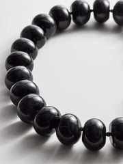 Joan Semi-Precious Necklace - Obsidian Bead