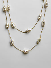 Teagan Long Pearl Necklace - Teagan Long Pearl Necklace