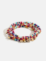 Indya Evil Eye Layered Bracelet Set - Multi