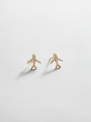 14K Gold Just For Fun Earrings - Airplane