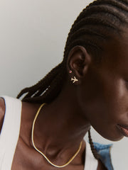 14K Gold Just For Fun Earrings - Airplane