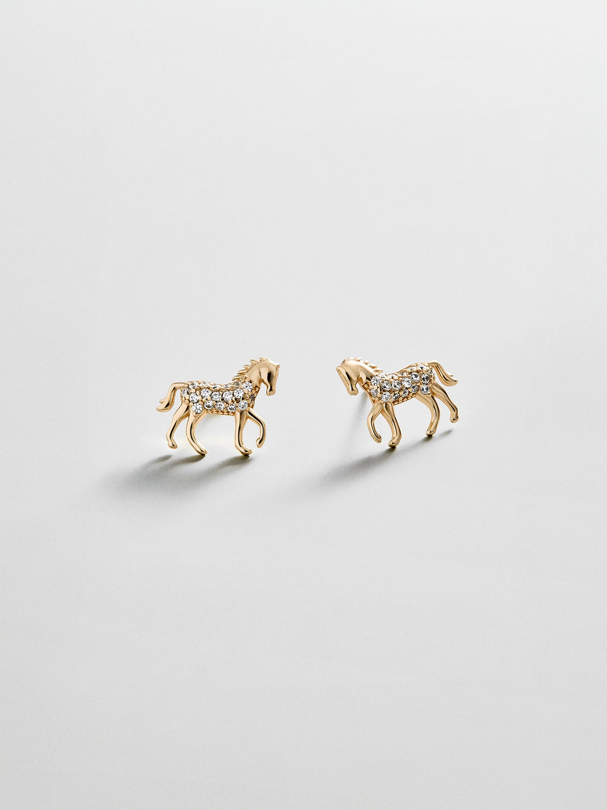 14K Gold Just For Fun Earrings - Horse