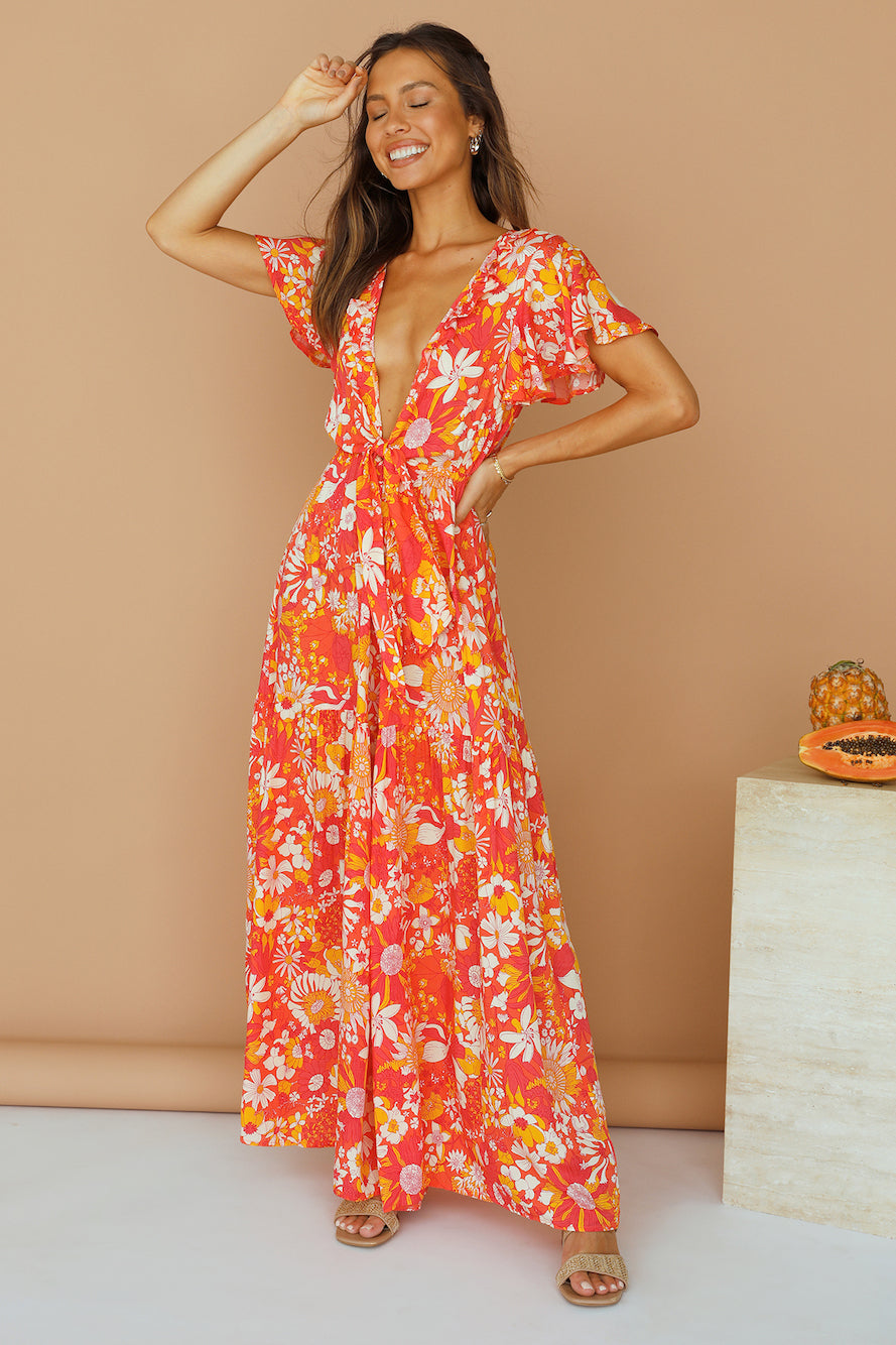 From Eve Jumpsuit Orange