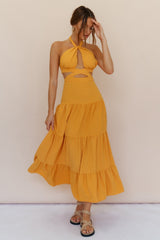 Morning Dew Maxi Dress Orange