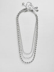 Taylor Waterproof Necklace Set - Silver