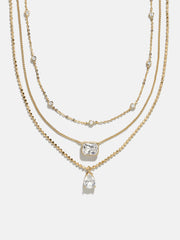 Jenna 14K Gold Layered Necklace - Jenna 14K Gold Layered Necklace