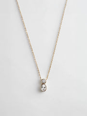 Marysol 14K Gold Necklace - Gold/Pavé