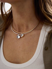 Lexi Crystal Collar Necklace - Gold