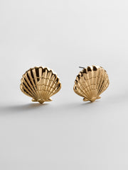 Marina Gold Seashell Earrings - Gold
