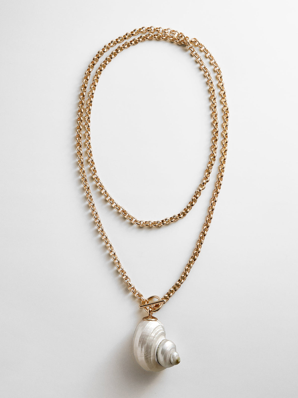 Ophelia Shell Wrap Necklace - Gold/Pearl