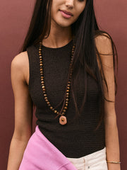 Janelle Semi-Precious Necklace - Tiger's Eye
