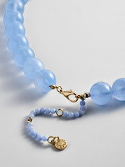 Mini Jane Beaded Necklace - Soft Blue
