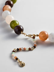 Mini Jane Beaded Necklace - Earth Tones