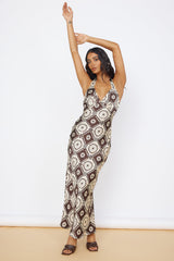 Hearing Symphonies Maxi Dress Brown