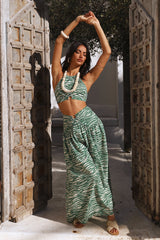 Villasi Maxi Skirt Green