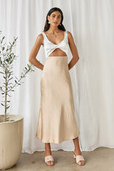 When You Breathe Maxi Dress Beige