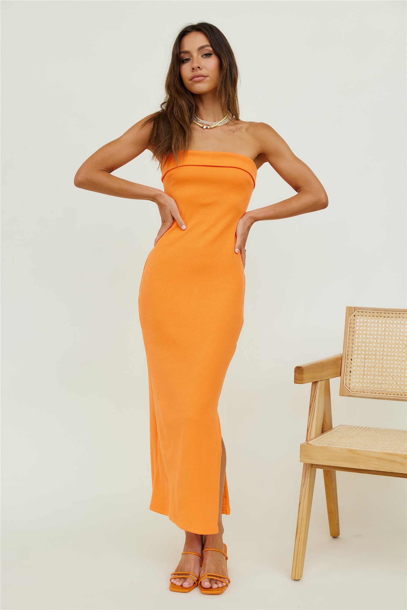 Only One Maxi Dress Orange