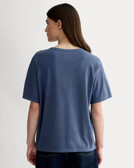 The Boyfriend Tee In Essential Cotton | Navy