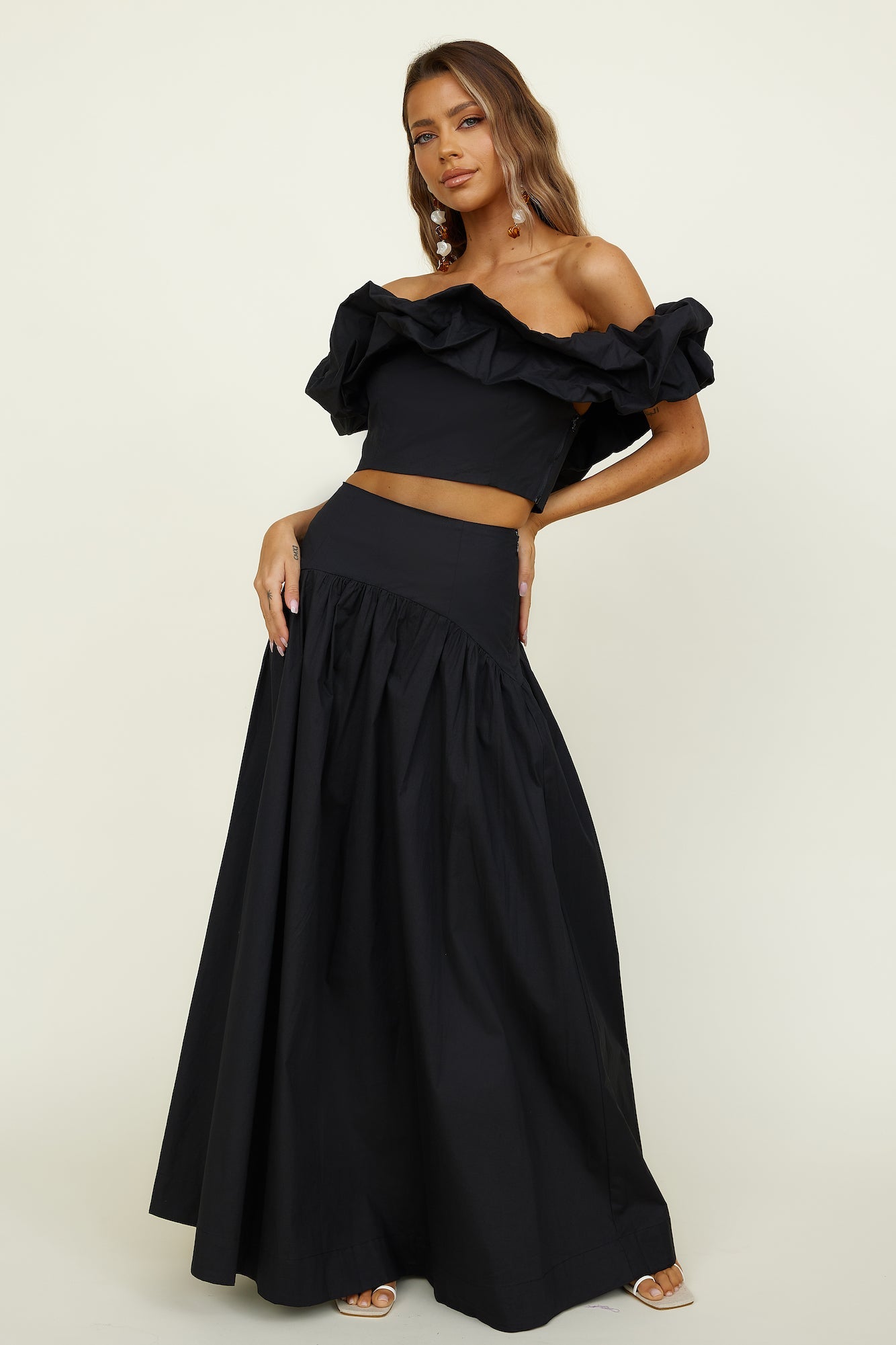 SEVEN WONDERS Savannah Maxi Skirt Black