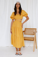 Just Some Days Maxi Dress Yellow