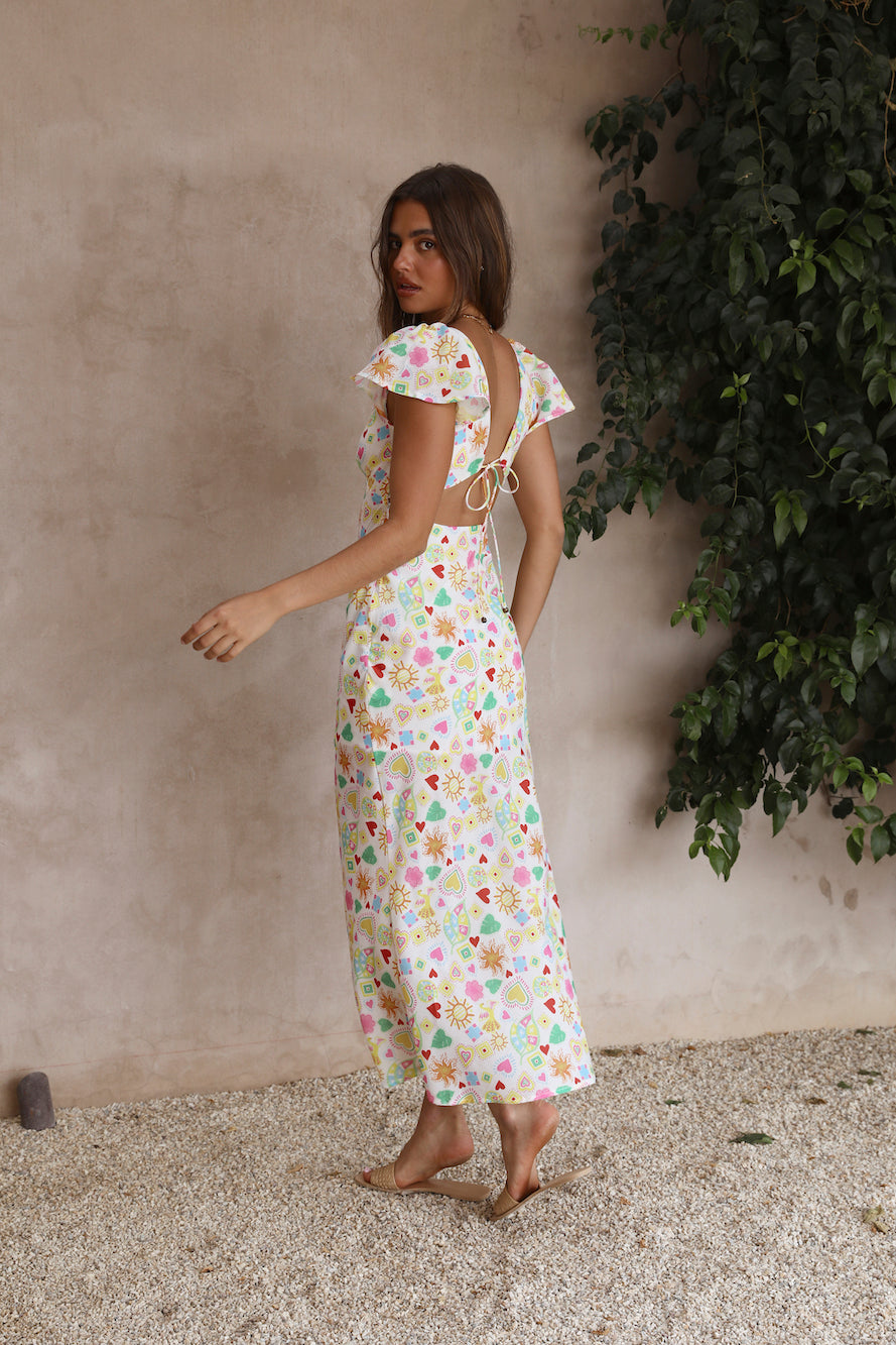 Playing In The Sun Maxi Dress Multi