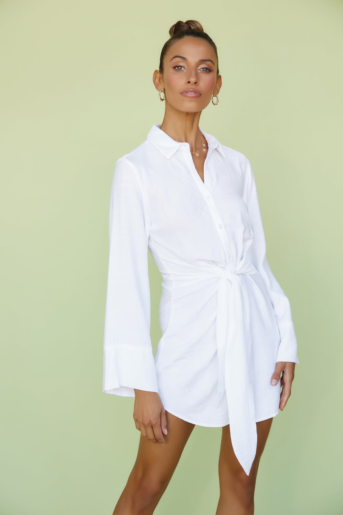 RUNAWAY THE LABEL Romeo Mini Dress White