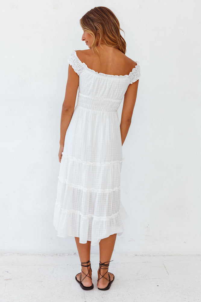 Varela Midi Dress White