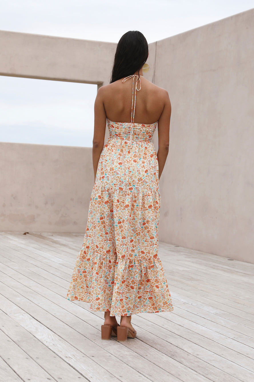 Summer in Paradise Maxi Dress orange