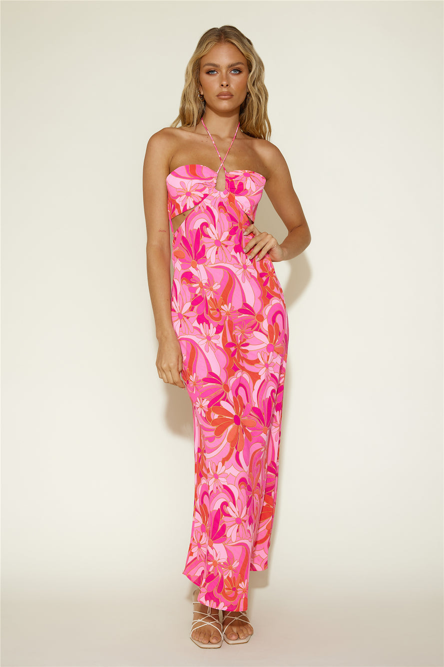 Summer Getaway Maxi Dress Pink