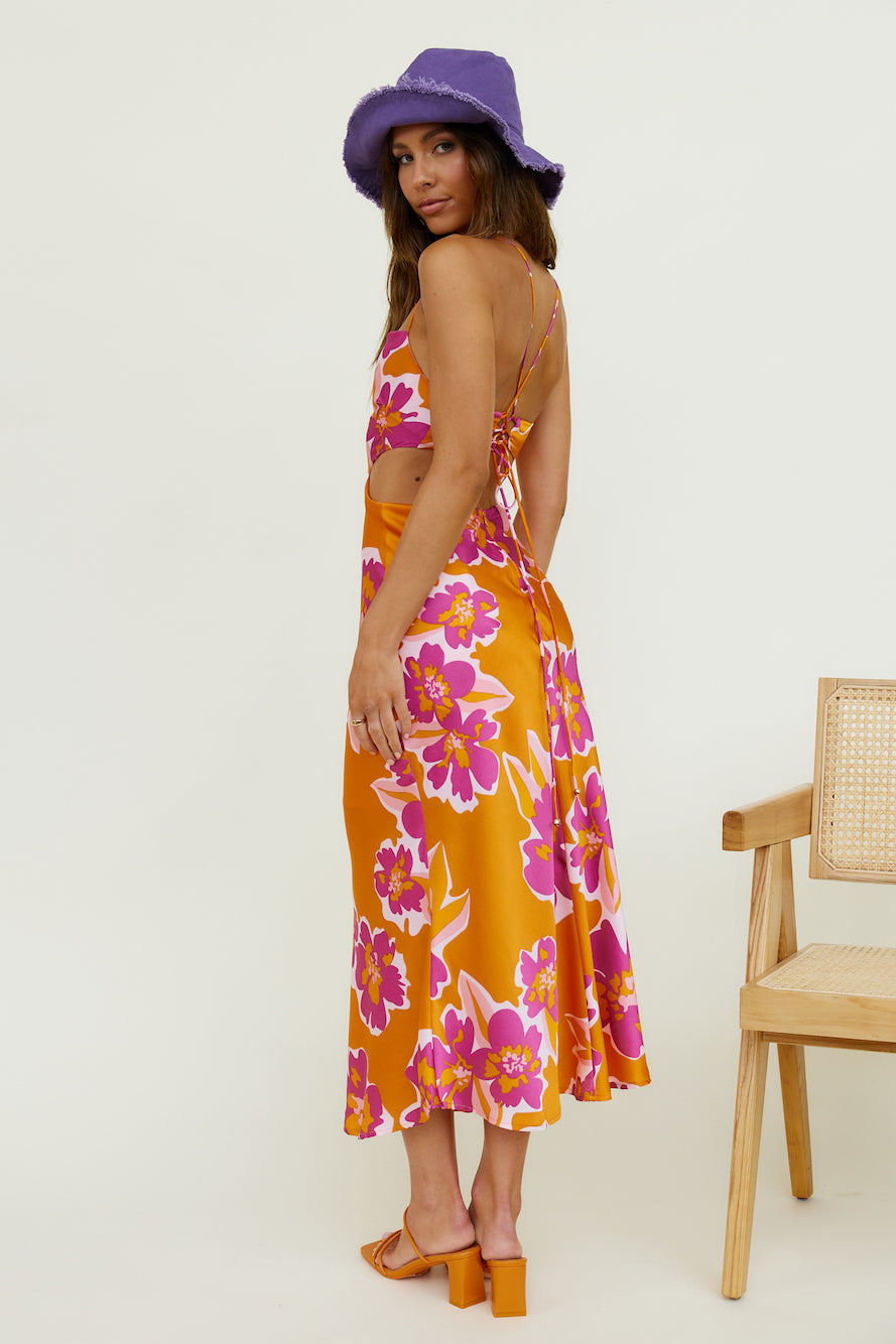 Malachime Maxi Dress Orange