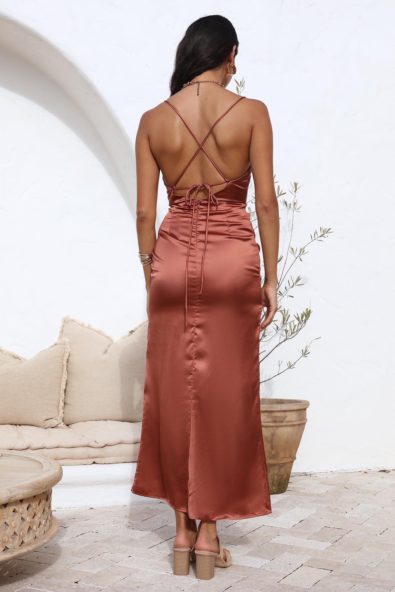 Having You Maxi Dress Brown