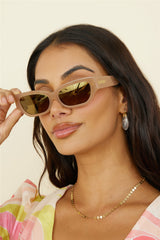 BANBÉ The Georgia Sunglasses Butterscotch Caramel Chrome