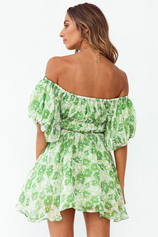 Love In The Sand Dress Green