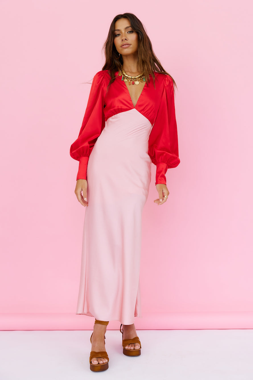 Strawberry Shortcake Maxi Dress Pink