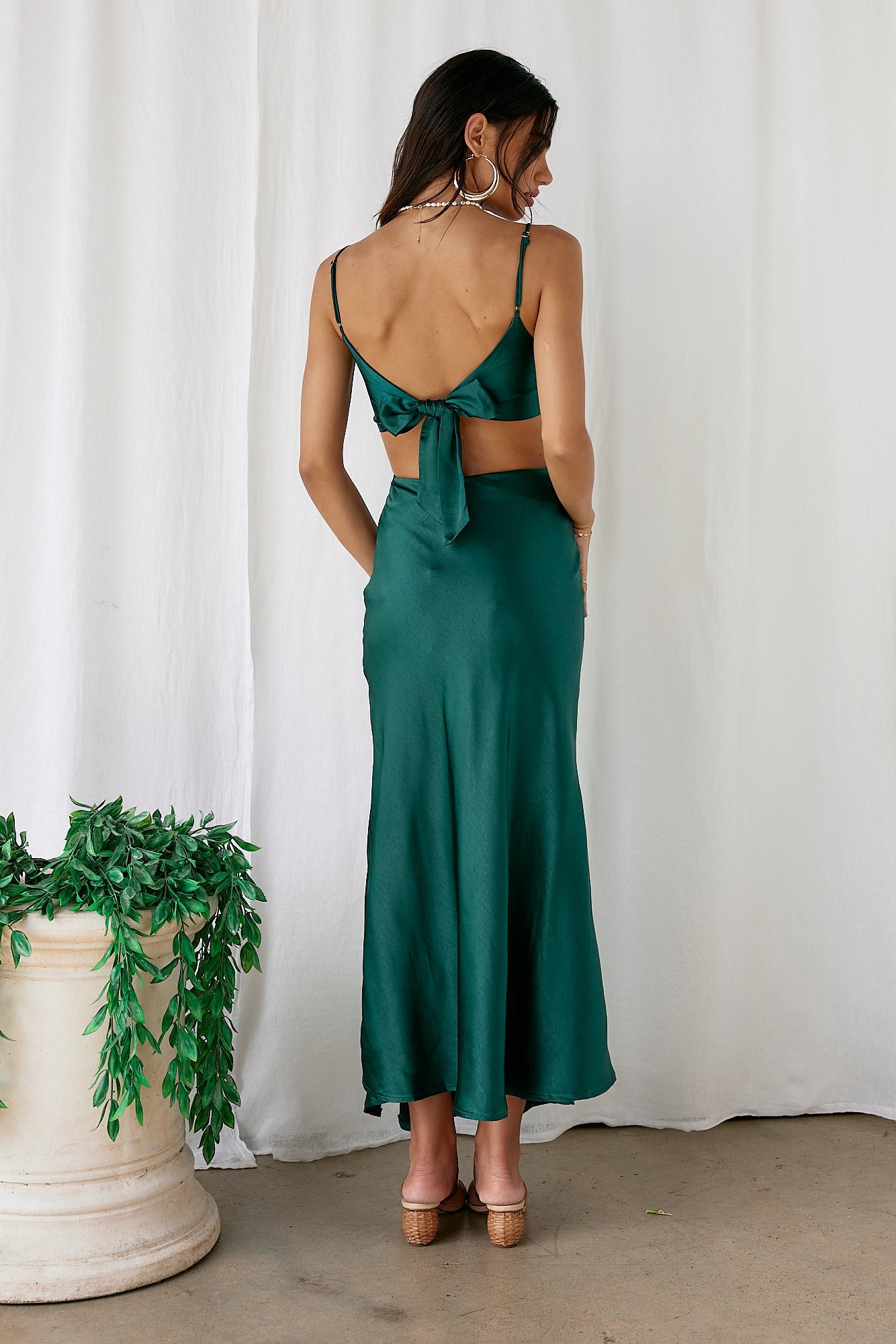 City Sunset Maxi Dress Forest Green