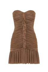 Moonlight Jersey Strapless Mini Dress