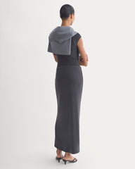 Maxi Skirt In Butterknit | Black