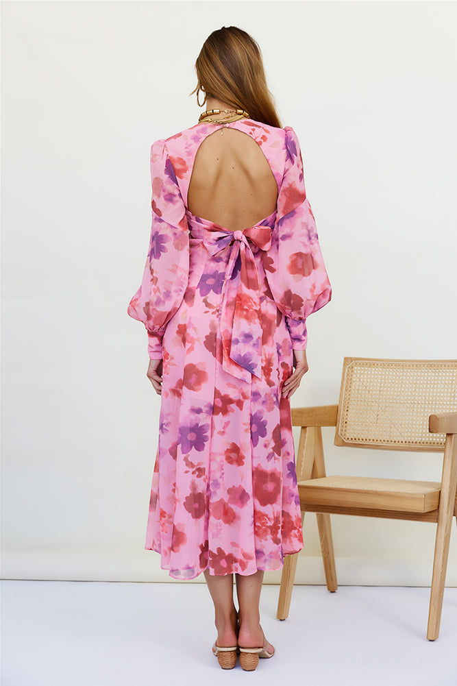 Deep Breath Maxi Dress Pink