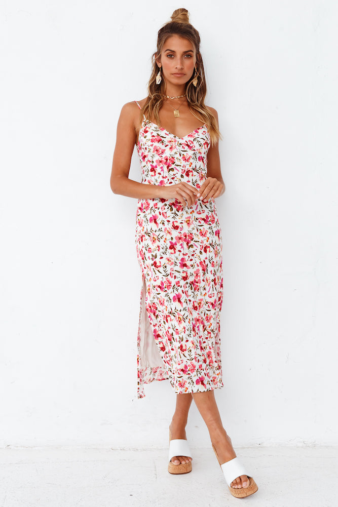 Rosy Cheeks Midi Dress