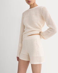 Open-Knit Short In Everyday Cotton | Canvas