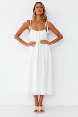 Genoise Midi Dress White