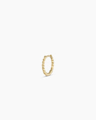14K Gold Crew Single Huggie