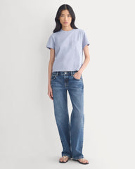 The Box-Cut Tee In Essential Cotton | Aleutian | Pocket